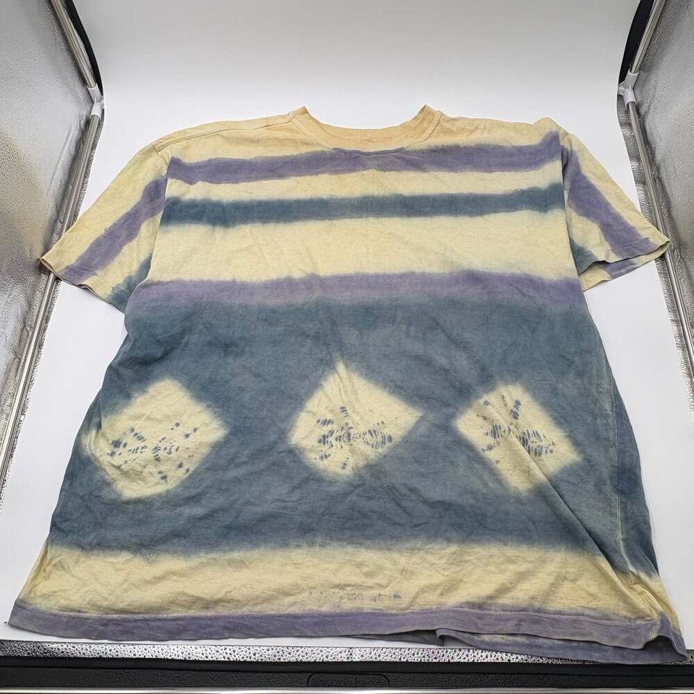Vintage Unionbay 100% Cotton Tie-Dye Striped T-Shirt